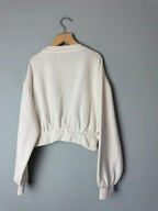 NEW Ex M&S Cream Kitten Cropped Sweater Jumper - Girls 9-10 Years