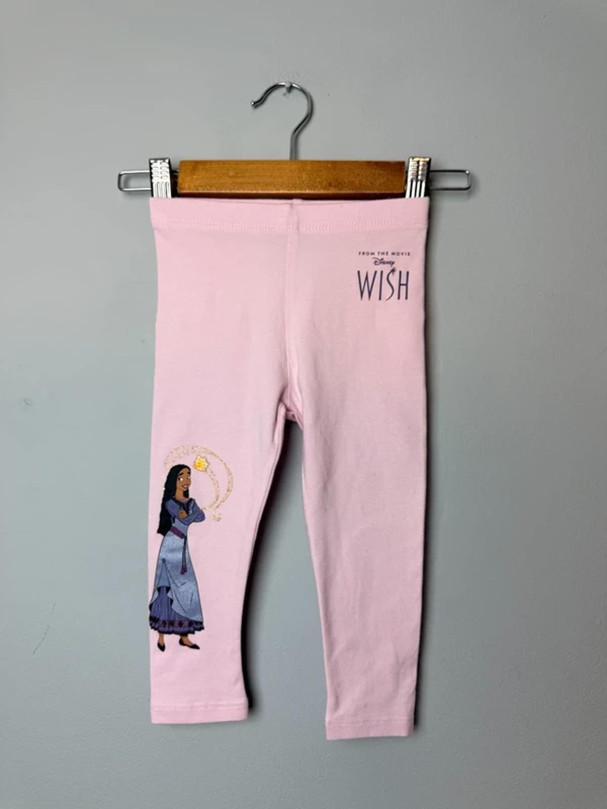 F&F Disney Wish Pink Leggings - Girls 12 - 18 Months - Discounted high street clothing for children, ladies and men including everyday wear and seasonal styles. UK online