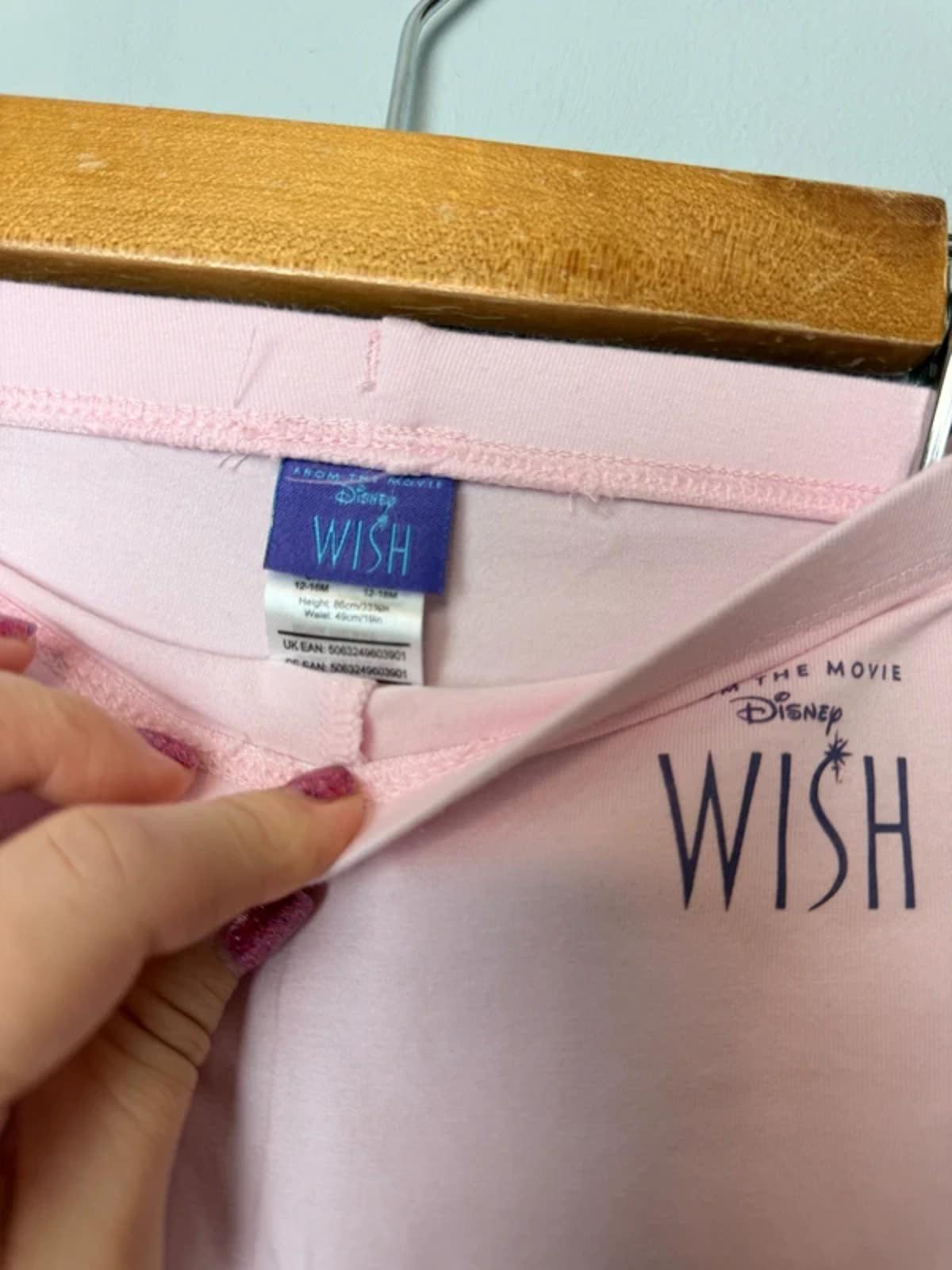F&F Disney Wish Pink Leggings - Girls 12 - 18 Months - Discounted high street clothing for children, ladies and men including everyday wear and seasonal styles. UK online