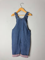 JFDX Denim Butterfly Dungarees - Girls 9 - 12 Months - Discounted high street clothing for children, ladies and men including everyday wear and seasonal styles. UK online