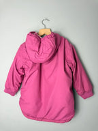 Jojo Maman Bebe Pink Reversible Warm Jacket Coat - Girls 4 - 5 Years - Discounted high street clothing for children, ladies and men including everyday wear and seasonal styles. UK online