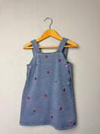 Joules Denim Ladybug Pinafore Dress - Girls 12 - 18 Months - Discounted high street clothing for children, ladies and men including everyday wear and seasonal styles. UK online