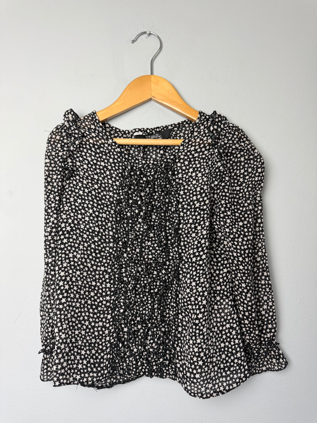 Julian Macdonald Black Star Blouse - Girls 4 Years - Discounted high street clothing for children, ladies and men including everyday wear and seasonal styles. UK online