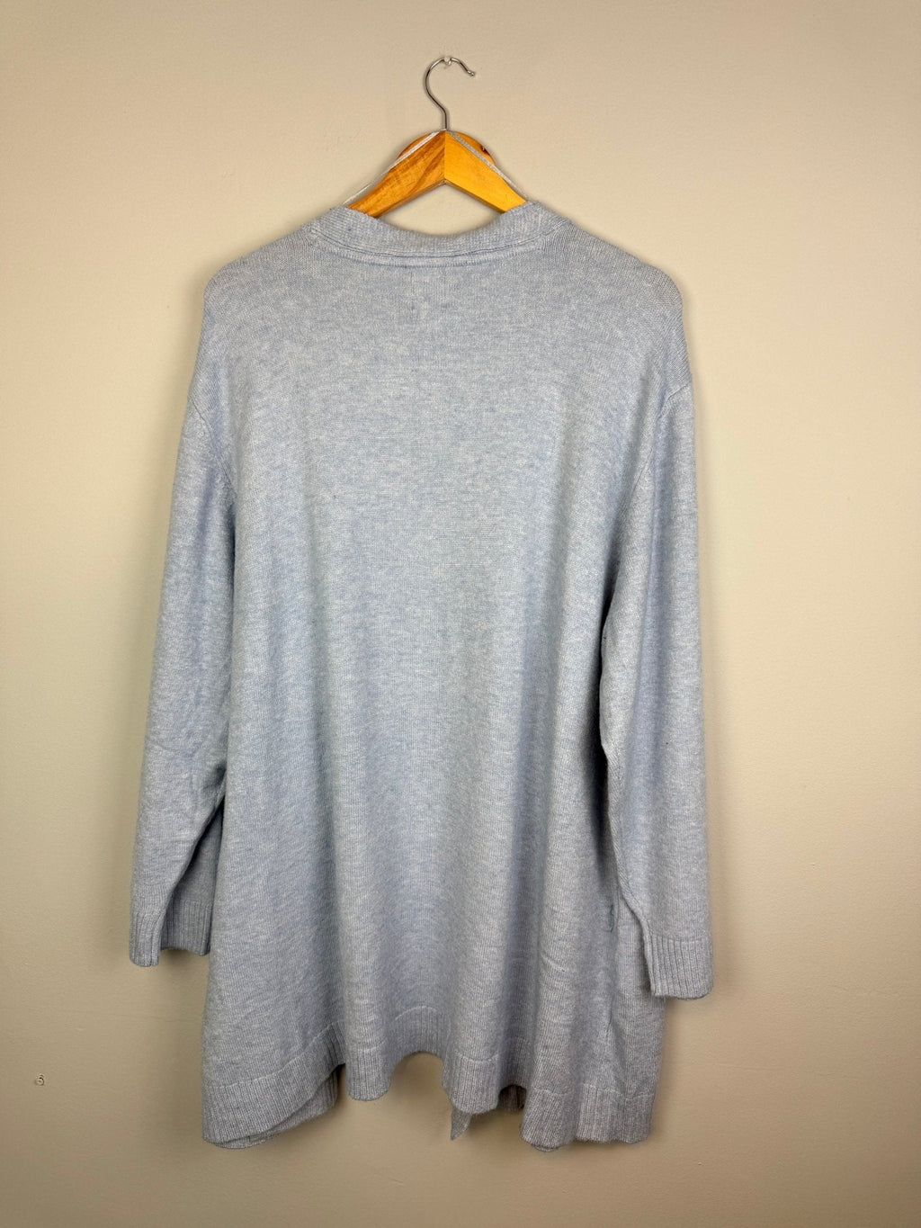Ladies Blue Open Front Lightweight Cardigan – Size Large - Discounted high street clothing for children, ladies and men including everyday wear and seasonal styles. UK online