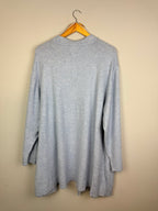 Ladies Blue Open Front Lightweight Cardigan – Size Large - Discounted high street clothing for children, ladies and men including everyday wear and seasonal styles. UK online