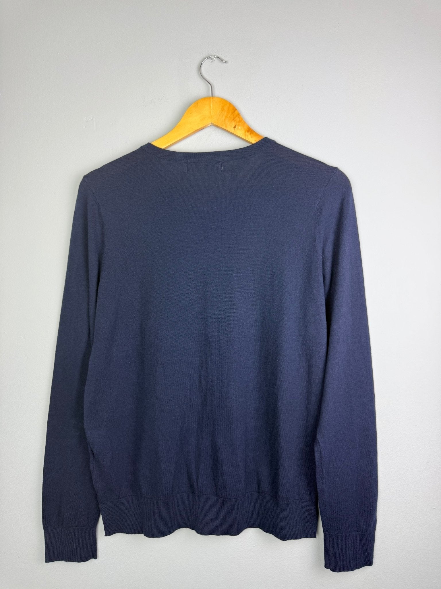 Ladies Ex MS Navy Button Cardigan - Size L - Discounted high street clothing for children, ladies and men including everyday wear and seasonal styles. UK online