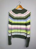 Ladies Ex MS Striped Wool Knit Jumper - Size 8 - Discounted high street clothing for children, ladies and men including everyday wear and seasonal styles. UK online