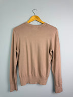 Ladies Ex RI Beige Button Cardigan - Size M - Discounted high street clothing for children, ladies and men including everyday wear and seasonal styles. UK online
