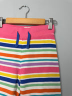 Mini Boden Rainbow Striped Cotton Shorts - Girls 7 Years - Discounted high street clothing for children, ladies and men including everyday wear and seasonal styles. UK online