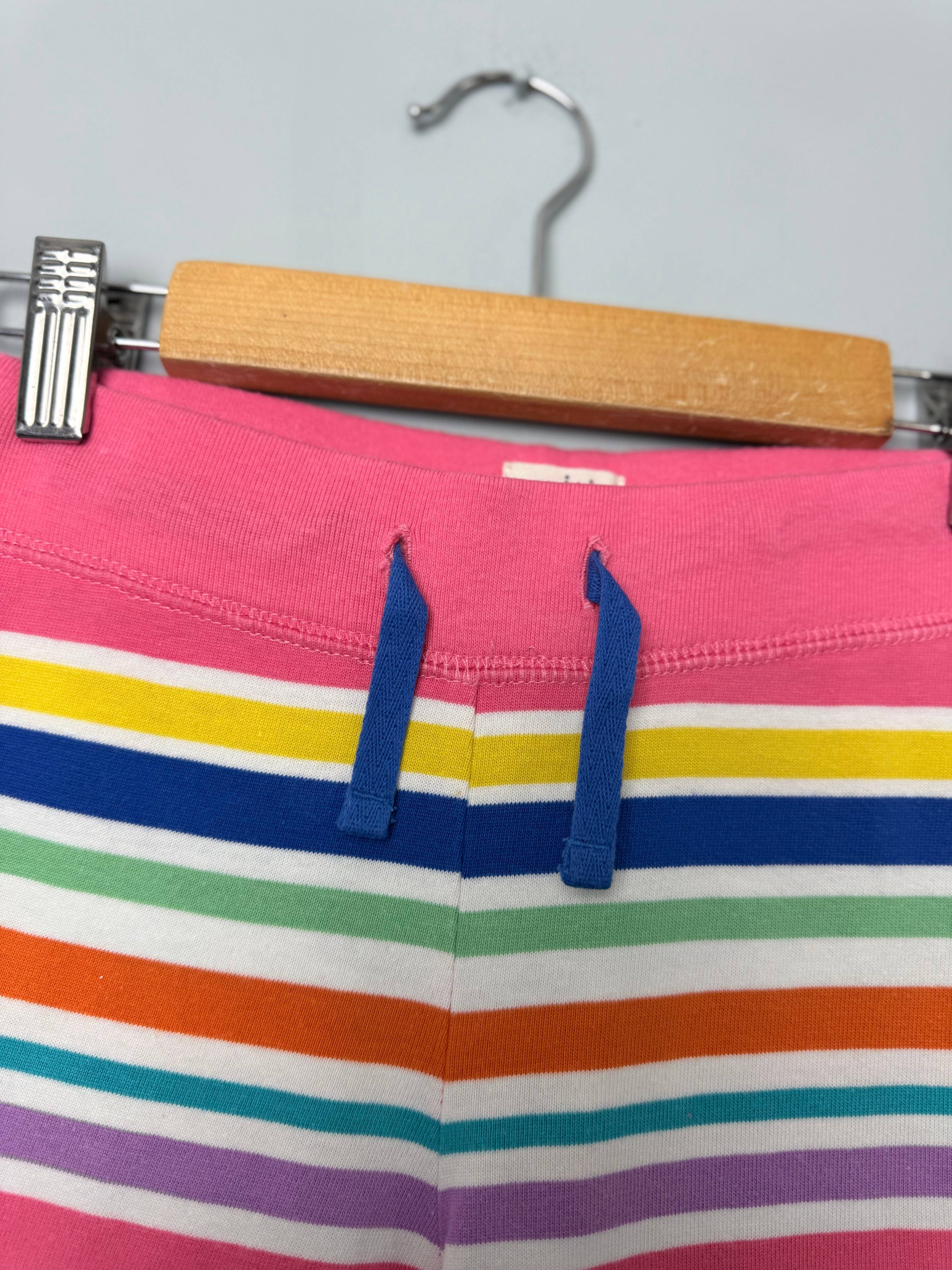 Mini Boden Rainbow Striped Cotton Shorts - Girls 7 Years - Discounted high street clothing for children, ladies and men including everyday wear and seasonal styles. UK online