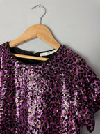M&S Pink Purple Sequin Party Dress - Girls 10 - 11 Years - Discounted high street clothing for children, ladies and men including everyday wear and seasonal styles. UK online