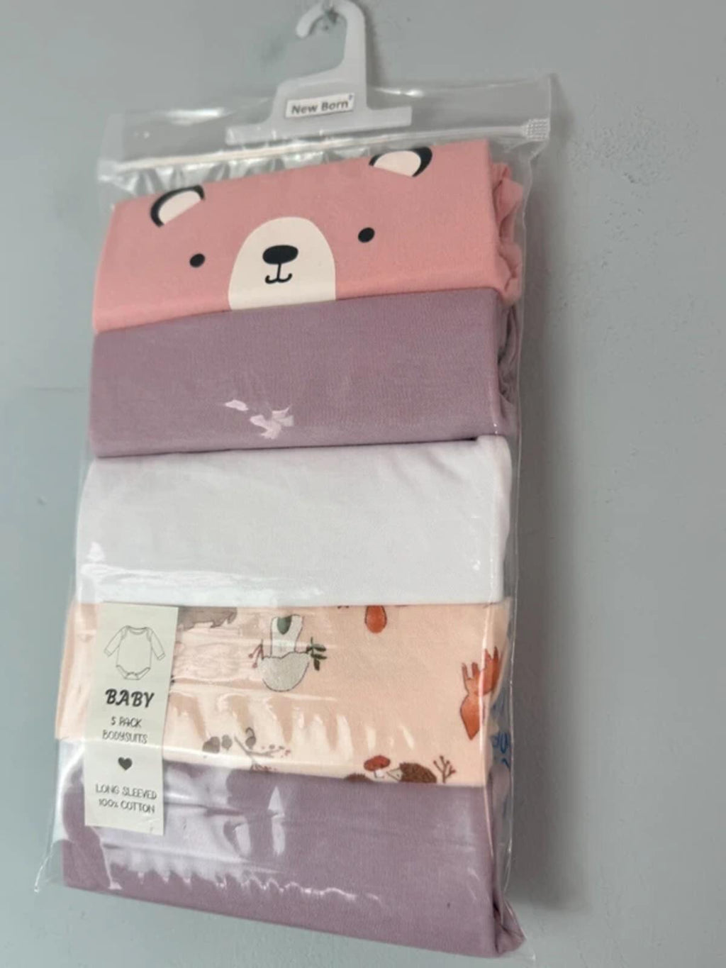 NEW Baby Girls Long Sleeve Bodysuit Set - Mixed Brands - Newborn - Discounted high street clothing for children, ladies and men including everyday wear and seasonal styles. UK online