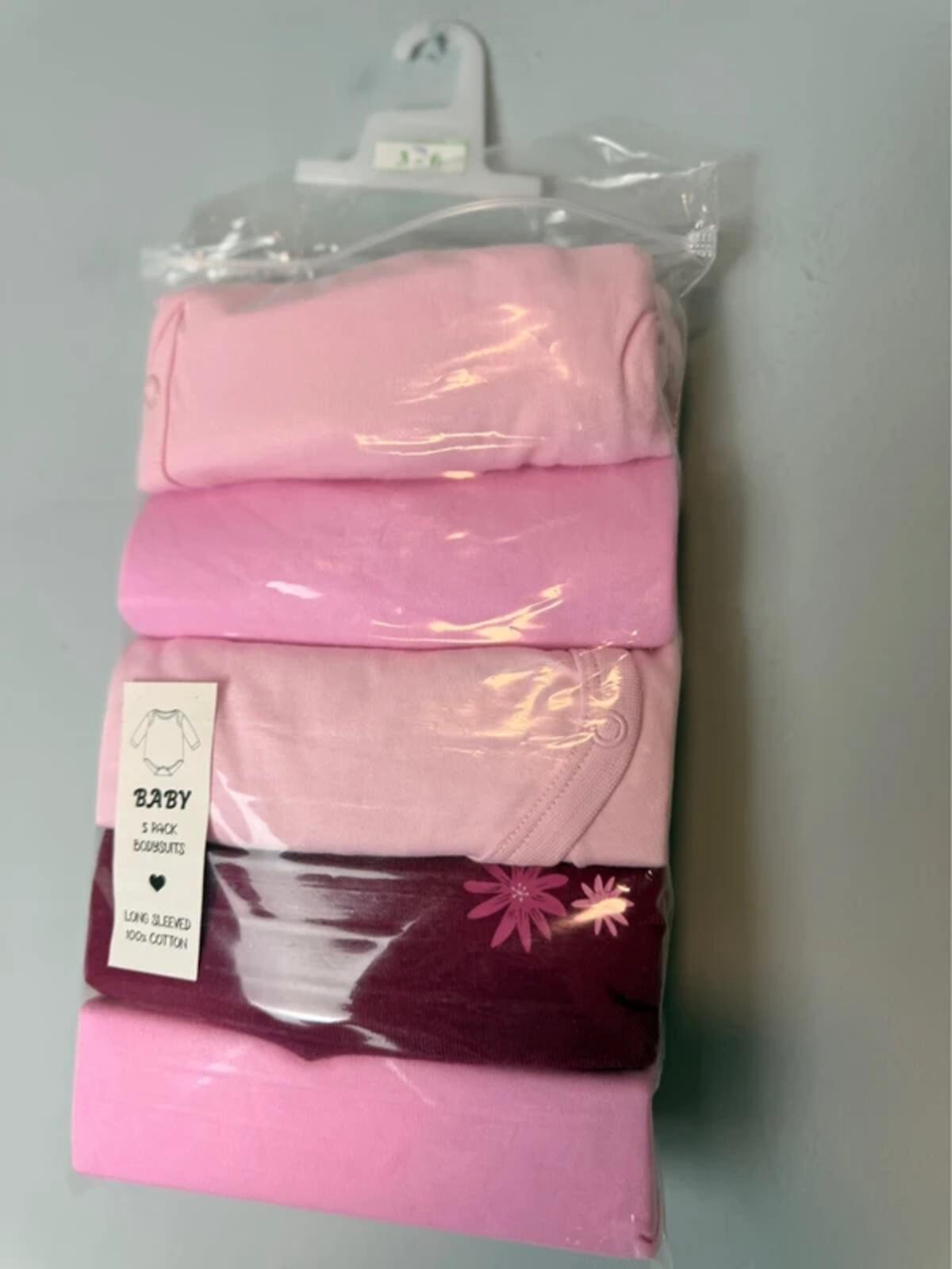 NEW Baby Girls Long Sleeve Bodysuits - Mixed Brands - Girls 3 - 6 Months - Discounted high street clothing for children, ladies and men including everyday wear and seasonal styles. UK online