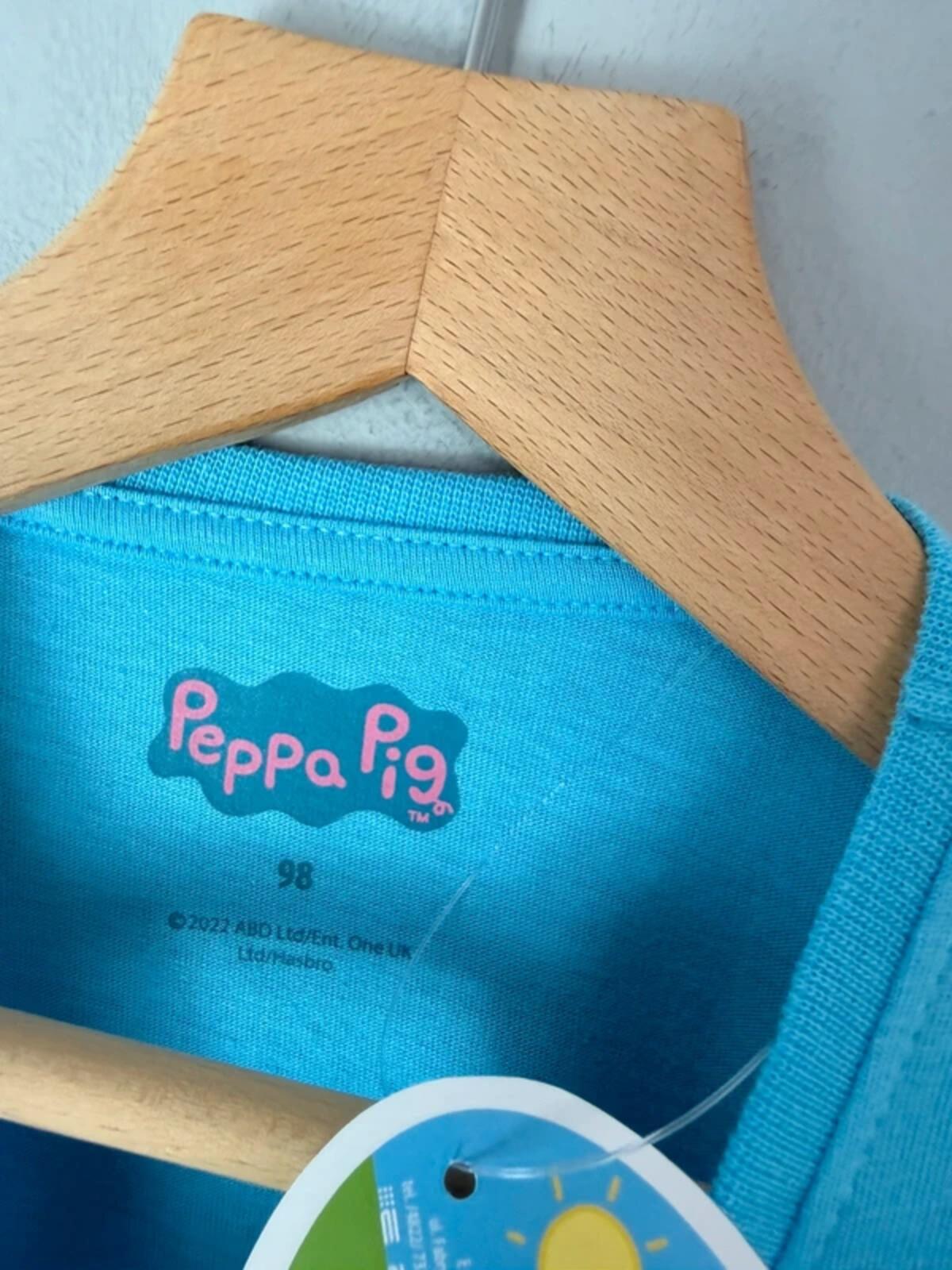 NEW Blue Peppa Pig Long Sleeve Top - Girls 2 - 3 Years 98cm - Discounted high street clothing for children, ladies and men including everyday wear and seasonal styles. UK online
