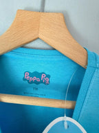 NEW Blue Peppa Pig Long Sleeve Top - Girls 4 - 5 Years 110cm - Discounted high street clothing for children, ladies and men including everyday wear and seasonal styles. UK online