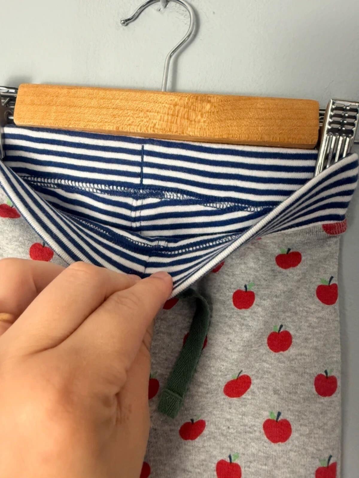 NEW Boden Grey Apple Reversible Joggers - Unisex 3 - 6 Months - Discounted high street clothing for children, ladies and men including everyday wear and seasonal styles. UK online