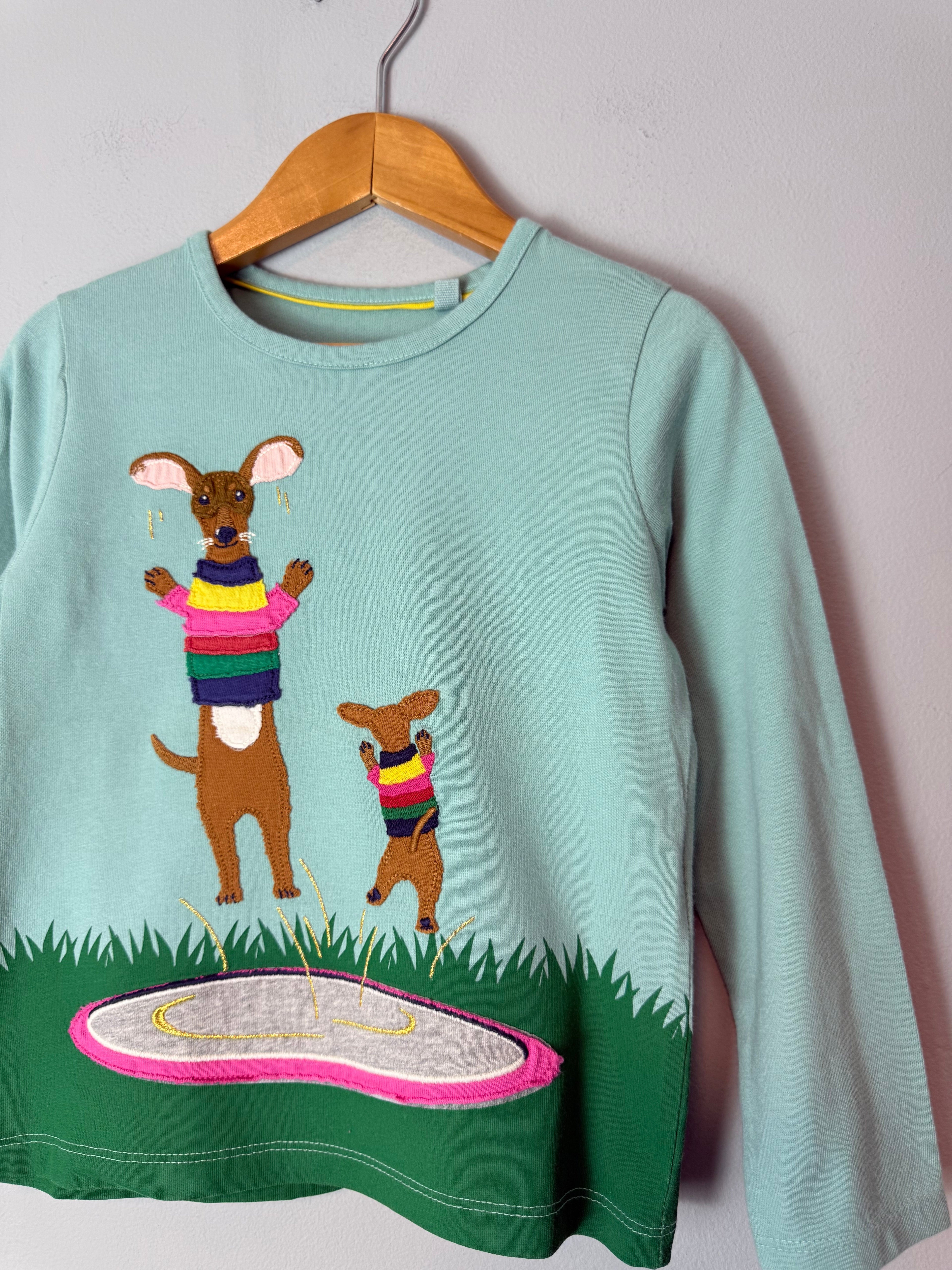 NEW Ex Boden Kangaroo Long Sleeve Top - Unisex 3 - 4 Years - Discounted high street clothing for children, ladies and men including everyday wear and seasonal styles. UK online