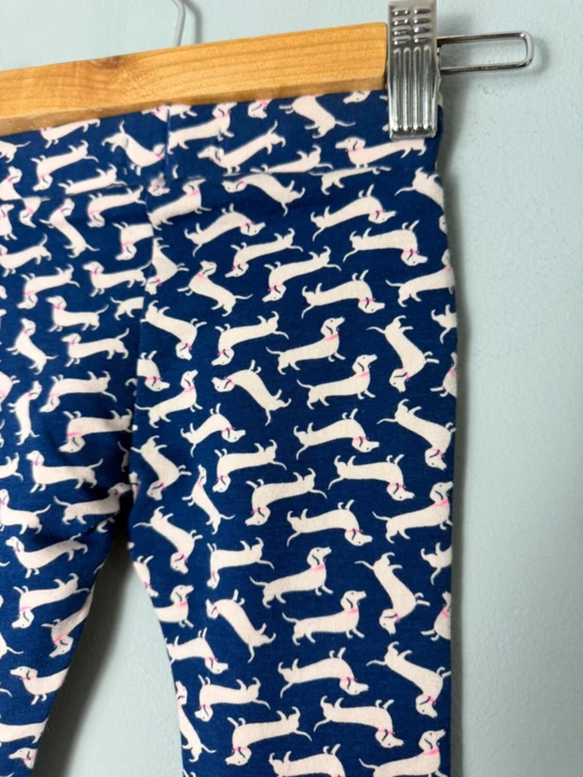 NEW Ex Boden Navy Sausage Dog Dachshund Leggings Girls - 3 - 6 Months - Discounted high street clothing for children, ladies and men including everyday wear and seasonal styles. UK online
