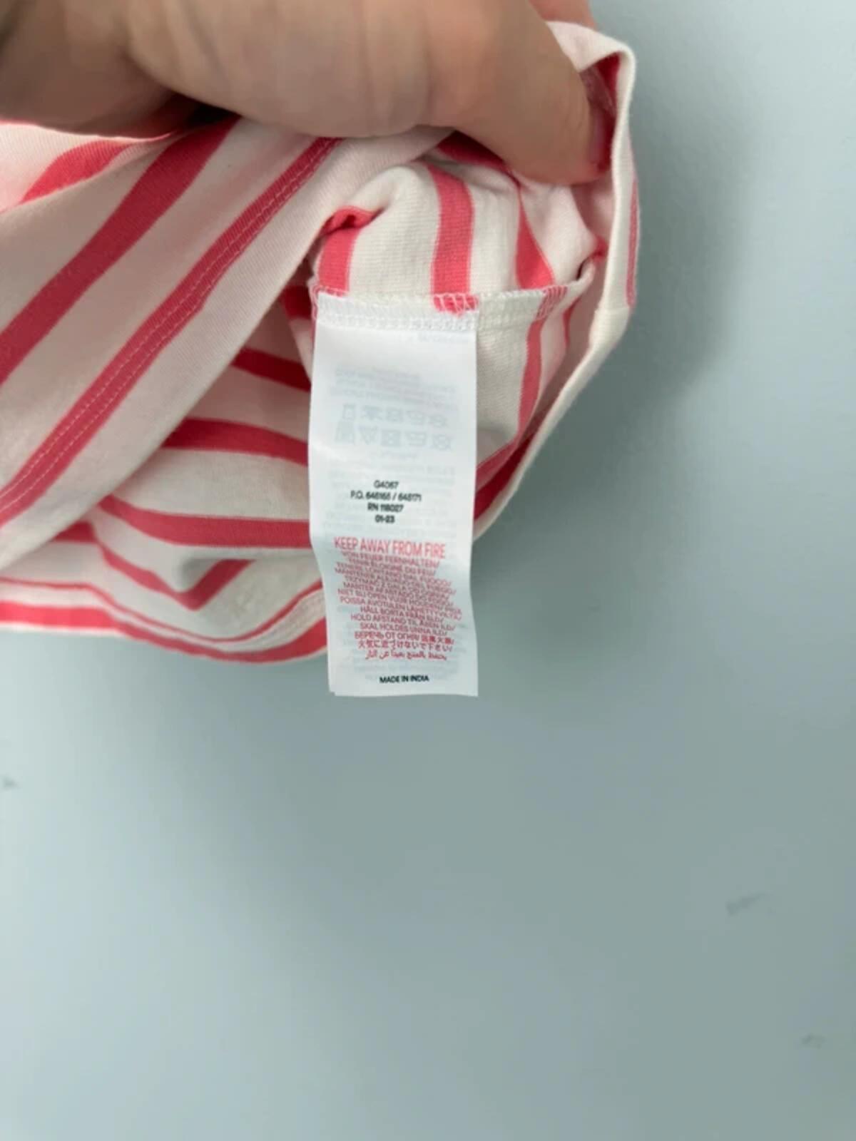 NEW Ex Boden Pink Striped Surfing Koala Short Sleeve Top - Girls 5 - 6 Years - Discounted high street clothing for children, ladies and men including everyday wear and seasonal styles. UK online