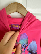 NEW Dreamworks Trolls Pink Hoodie - Girls 3 - 7 Years - Back On The Shelves High Street Discount Outlet Online UK