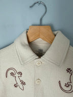 NEW Ex M&S Beige Lizard Short Sleeve Top - Boys 4 - 5 Years - Discounted high street clothing for children, ladies and men including everyday wear and seasonal styles. UK online