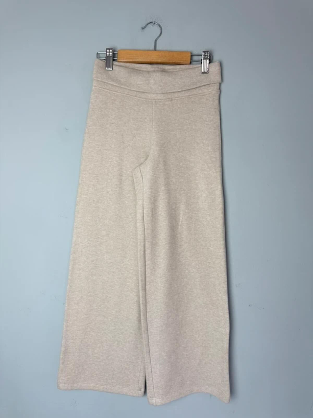 NEW Ex M&S Beige Wide Leg Fleece Jogging Bottoms - Girls 9 - 10 Years - Discounted high street clothing for children, ladies and men including everyday wear and seasonal styles. UK online