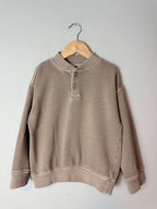 NEW Ex M&S Faded Brown Button Jumper - Boys 4 - 5 Years - Discounted high street clothing for children, ladies and men including everyday wear and seasonal styles. UK online
