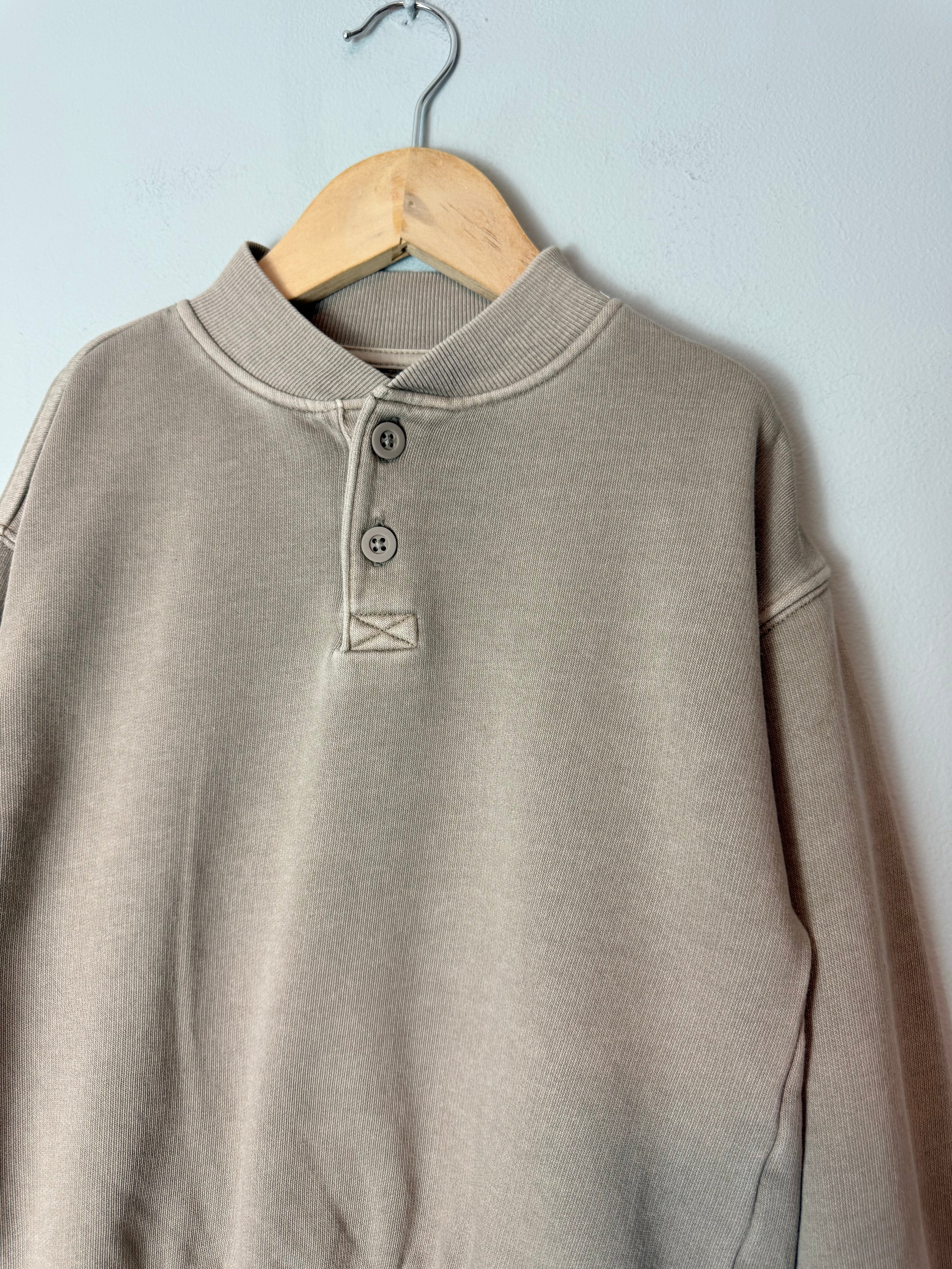 NEW Ex M&S Faded Brown Button Jumper - Boys 4 - 5 Years - Discounted high street clothing for children, ladies and men including everyday wear and seasonal styles. UK online