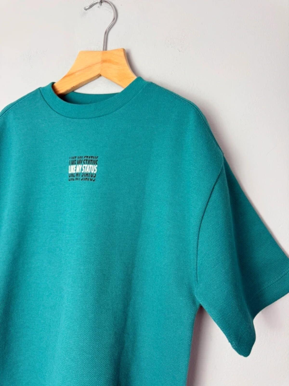 NEW Ex M&S Green Waffle Knit Short Sleeve Top Boys 11 - 12 Years - Discounted high street clothing for children, ladies and men including everyday wear and seasonal styles. UK online