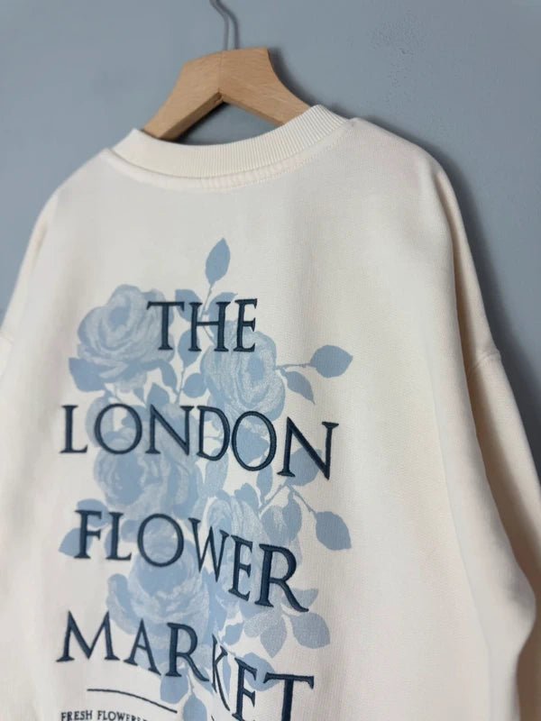 NEW Ex MS London Flower Marker Cream Jumper - Girls 8 - 9 Years - Discounted high street clothing for children, ladies and men including everyday wear and seasonal styles. UK online