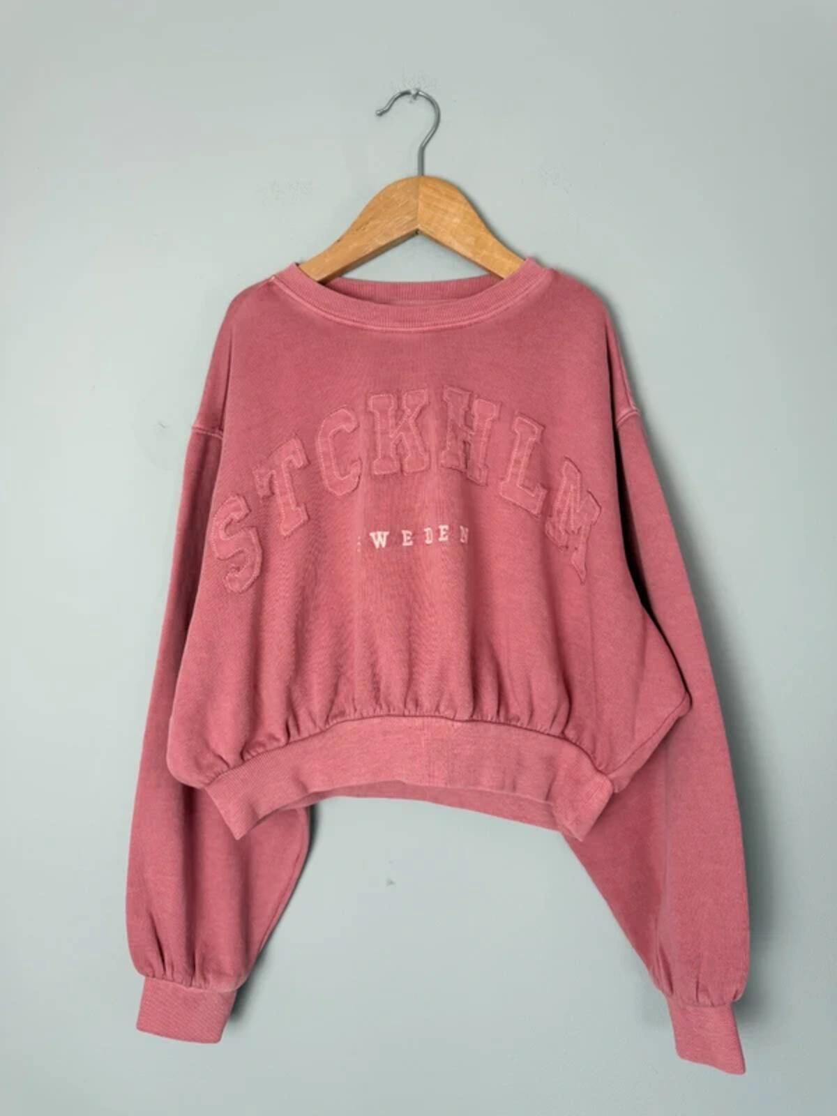 NEW Ex M&S Pink Stockholm Sweden Cropped Sweater - Girls 10 - 11 Years - Discounted high street clothing for children, ladies and men including everyday wear and seasonal styles. UK online