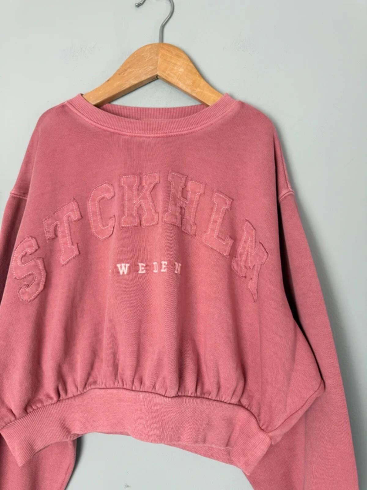 NEW Ex M&S Pink Stockholm Sweden Cropped Sweater - Girls 10 - 11 Years - Discounted high street clothing for children, ladies and men including everyday wear and seasonal styles. UK online