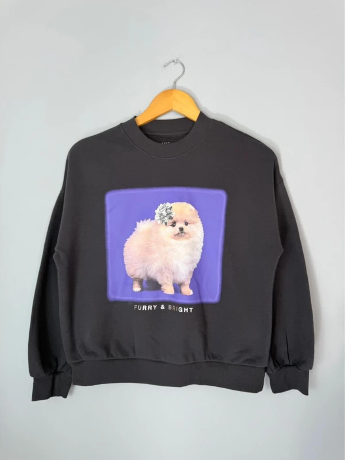 NEW Ex M&S Pomeranian Sweatshirt Jumper - Girls 11 - 12 Years - Discounted high street clothing for children, ladies and men including everyday wear and seasonal styles. UK online