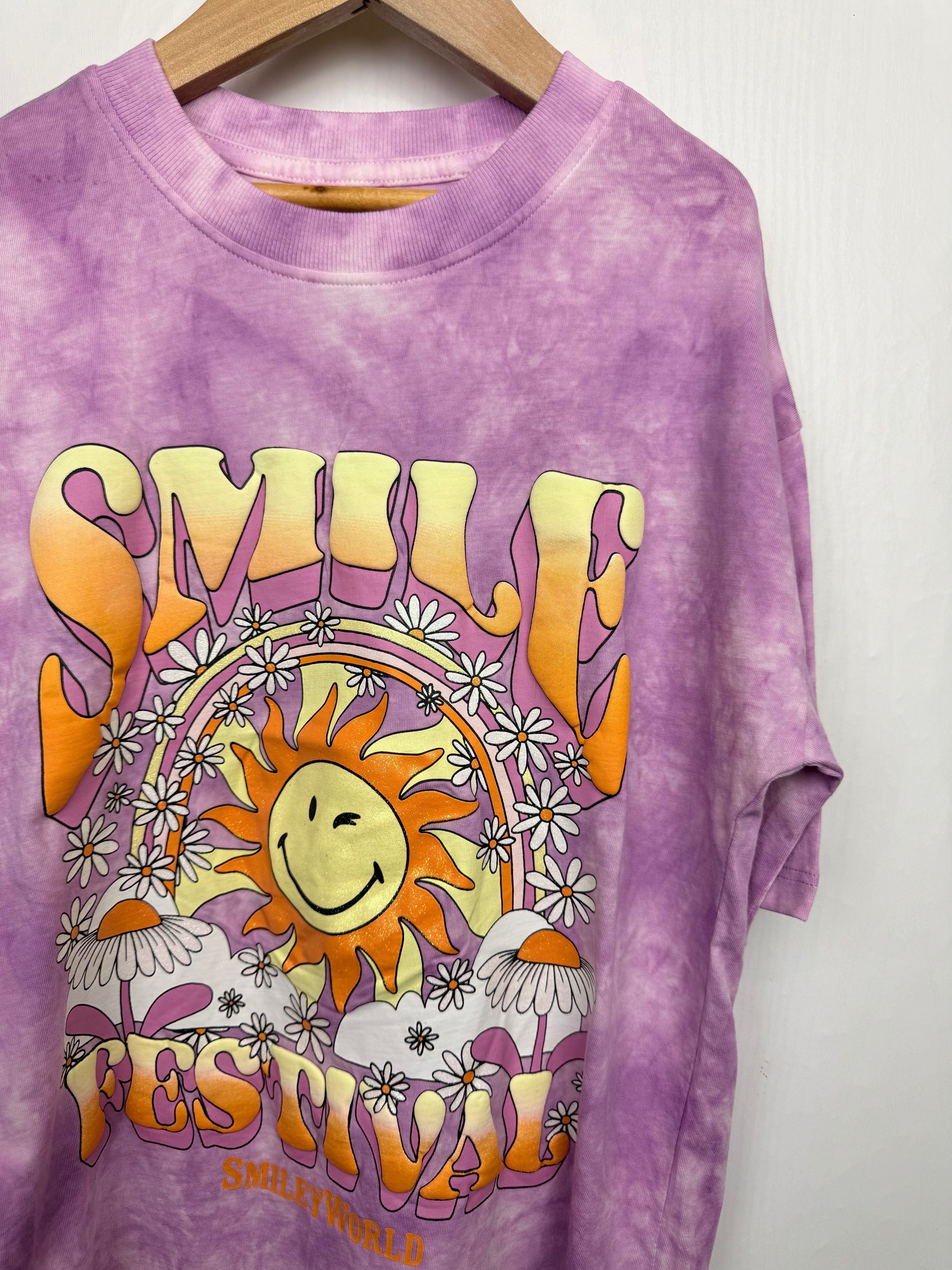 NEW Ex MS Smile Festival Short Sleeve Top - Girls 7 - 14 Years - Discounted high street clothing for children, ladies and men including everyday wear and seasonal styles. UK online
