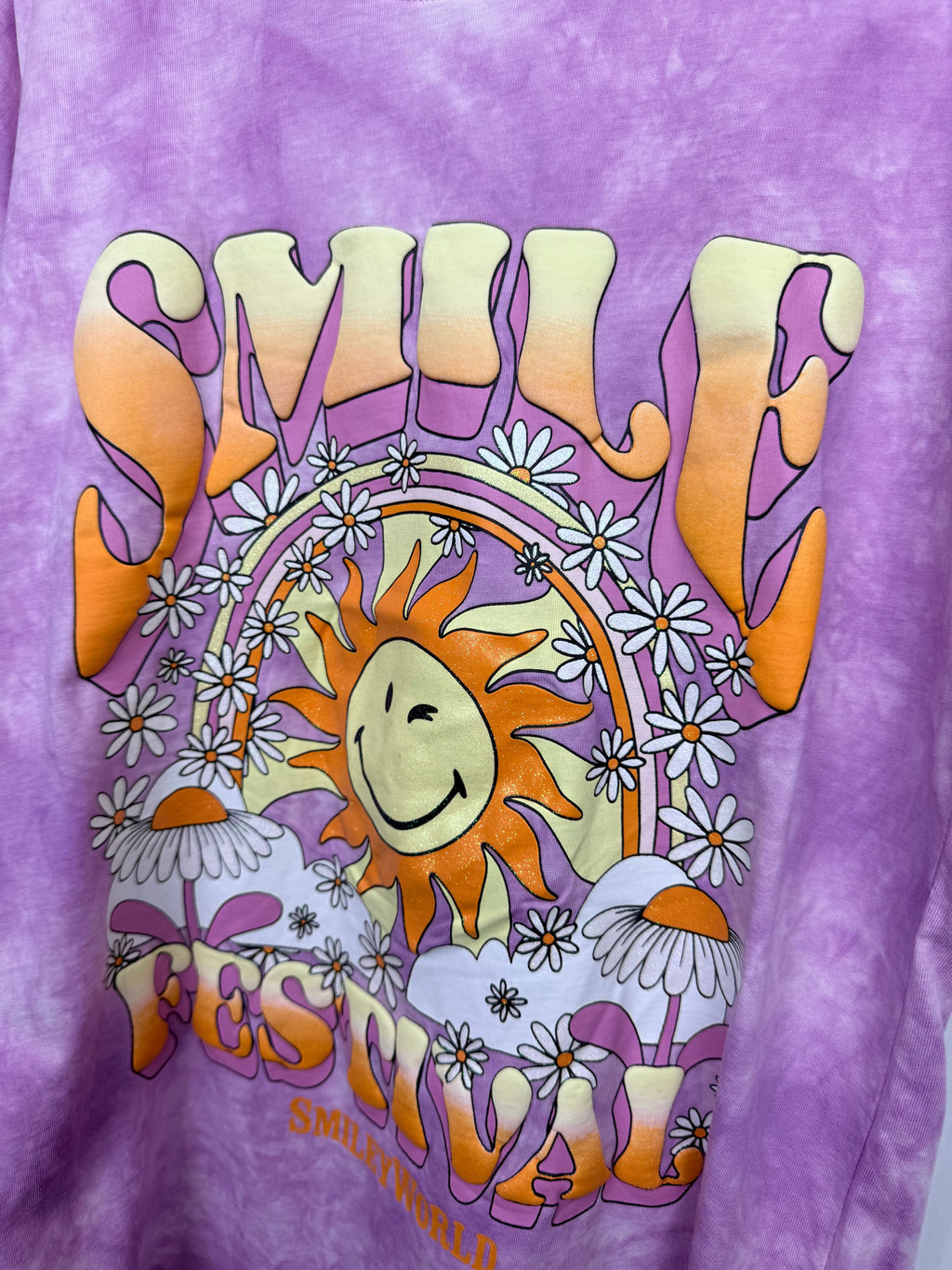 NEW Ex MS Smile Festival Short Sleeve Top - Girls 7 - 14 Years - Discounted high street clothing for children, ladies and men including everyday wear and seasonal styles. UK online