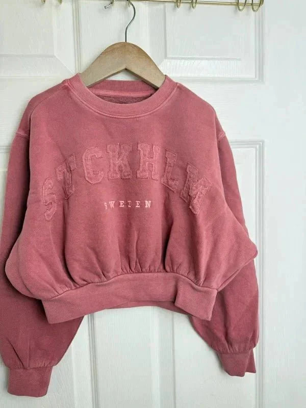 NEW Stockholm Sweden Cropped Jumper - Girls 7 - 14 Years - Back On The Shelves High Street Discount Outlet Online UK
