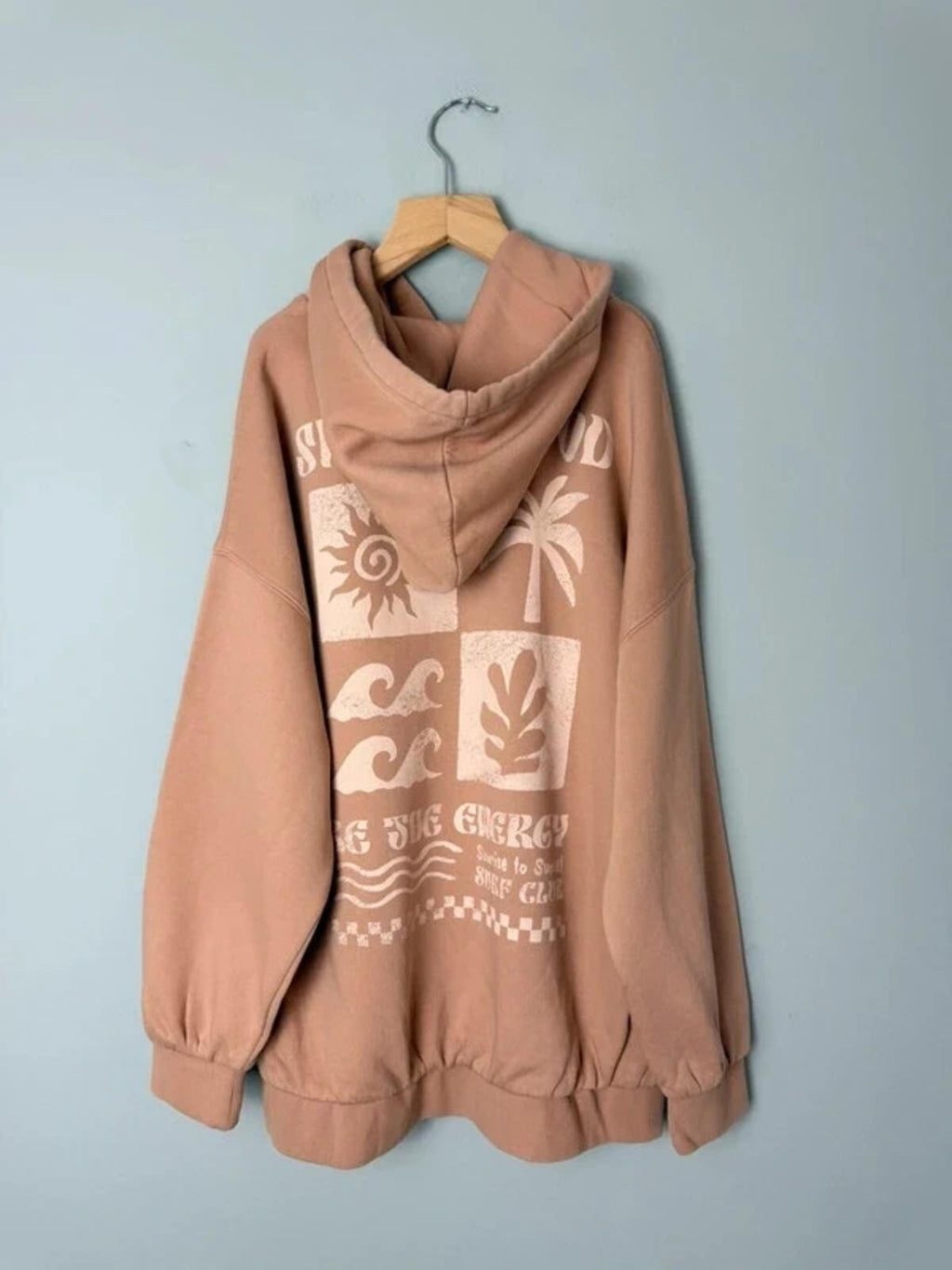 NEW Ex M&S Surf Club Beige Sand Hoodie Jumper Girls Boys 10 - 11 Years - Discounted high street clothing for children, ladies and men including everyday wear and seasonal styles. UK online