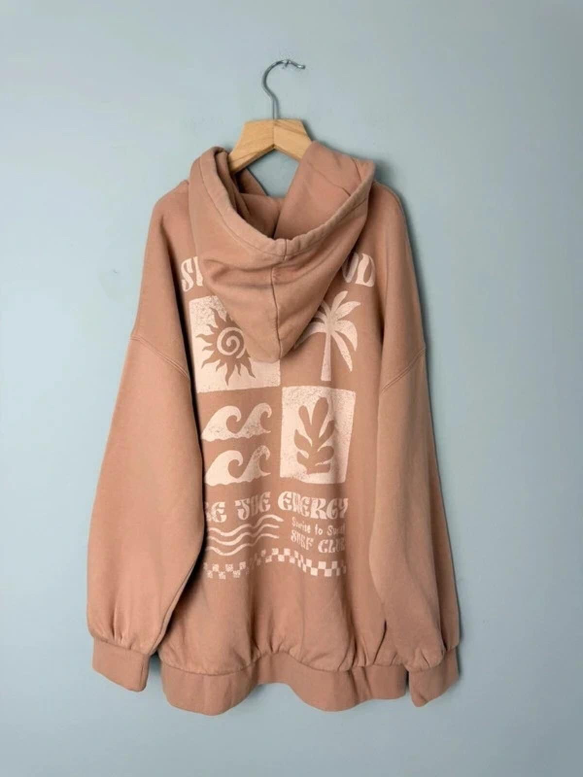 NEW Ex M&S Surf Club Beige Sand Hoodie Jumper Girls Boys 10 - 11 Years - Discounted high street clothing for children, ladies and men including everyday wear and seasonal styles. UK online