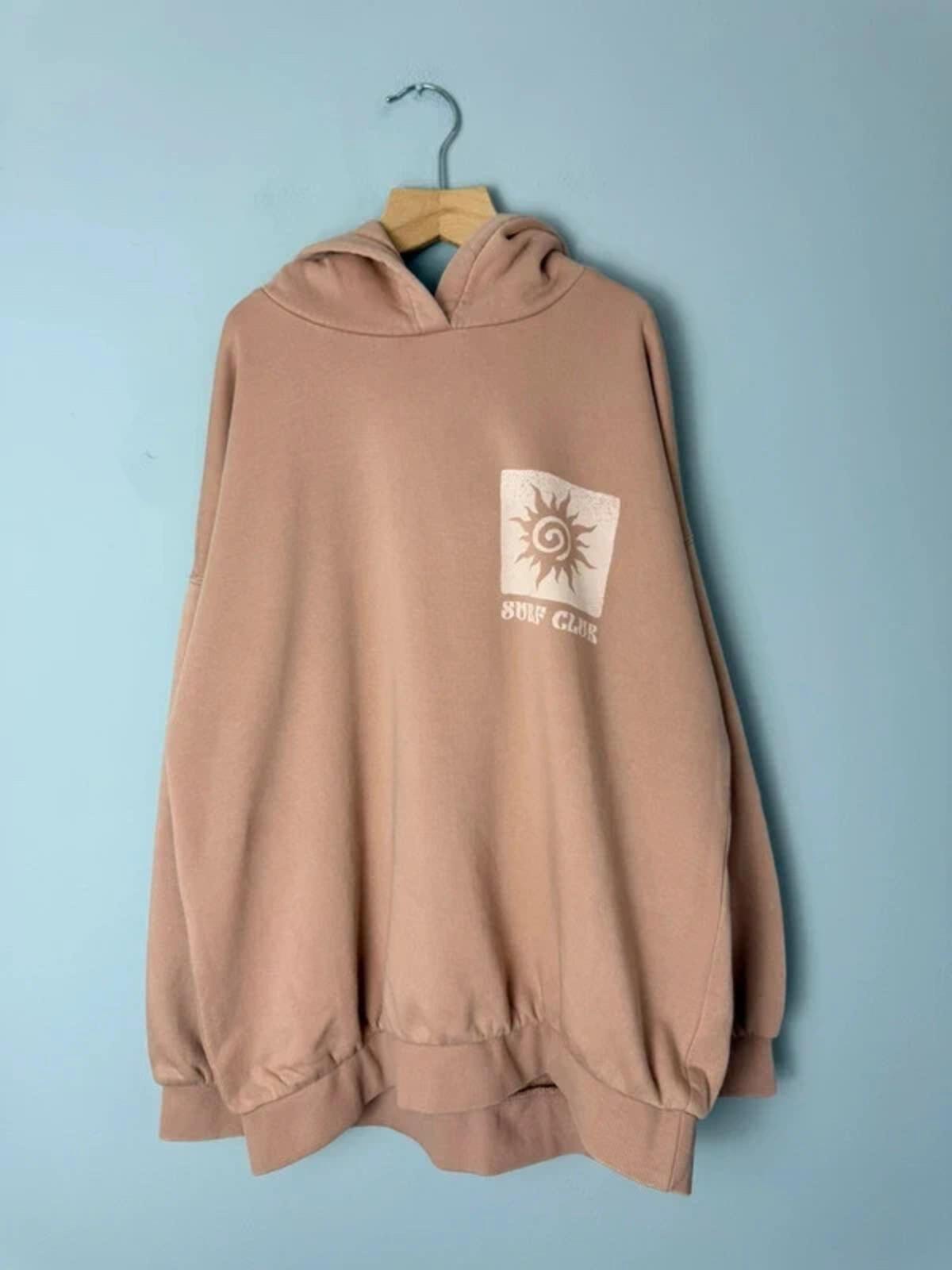 NEW Ex M&S Surf Club Beige Sand Hoodie Jumper Girls Boys 10 - 11 Years - Discounted high street clothing for children, ladies and men including everyday wear and seasonal styles. UK online