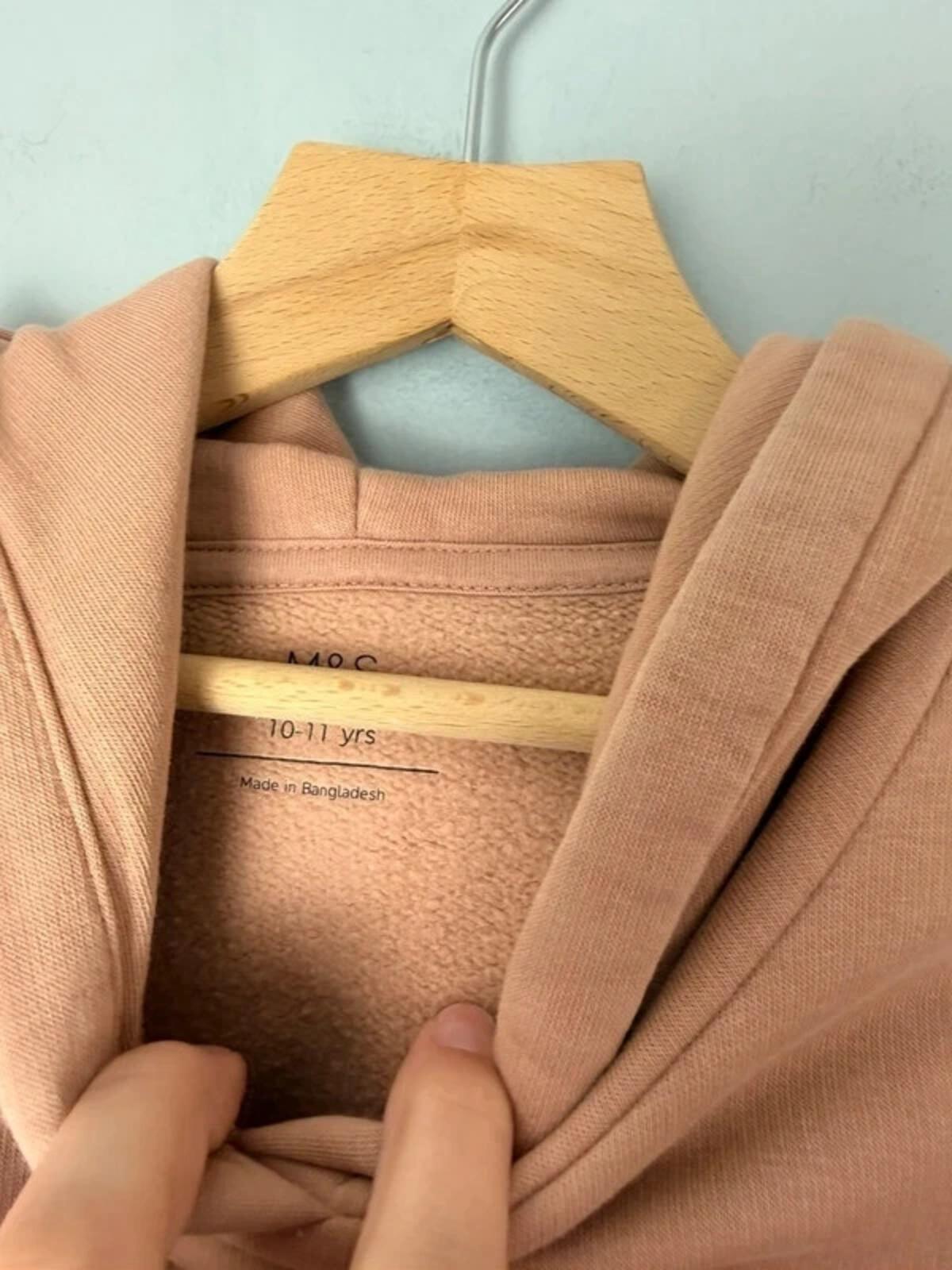 NEW Ex M&S Surf Club Beige Sand Hoodie Jumper Girls Boys 10 - 11 Years - Discounted high street clothing for children, ladies and men including everyday wear and seasonal styles. UK online