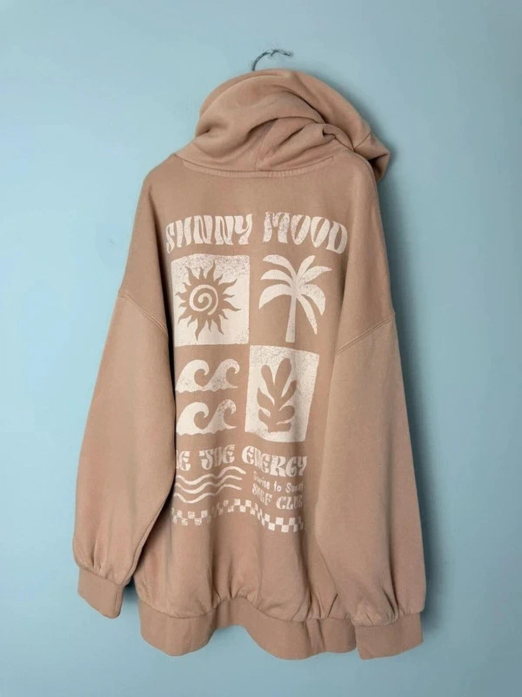 NEW Ex M&S Surf Club Beige Sand Hoodie Jumper Girls Boys 10 - 11 Years - Discounted high street clothing for children, ladies and men including everyday wear and seasonal styles. UK online