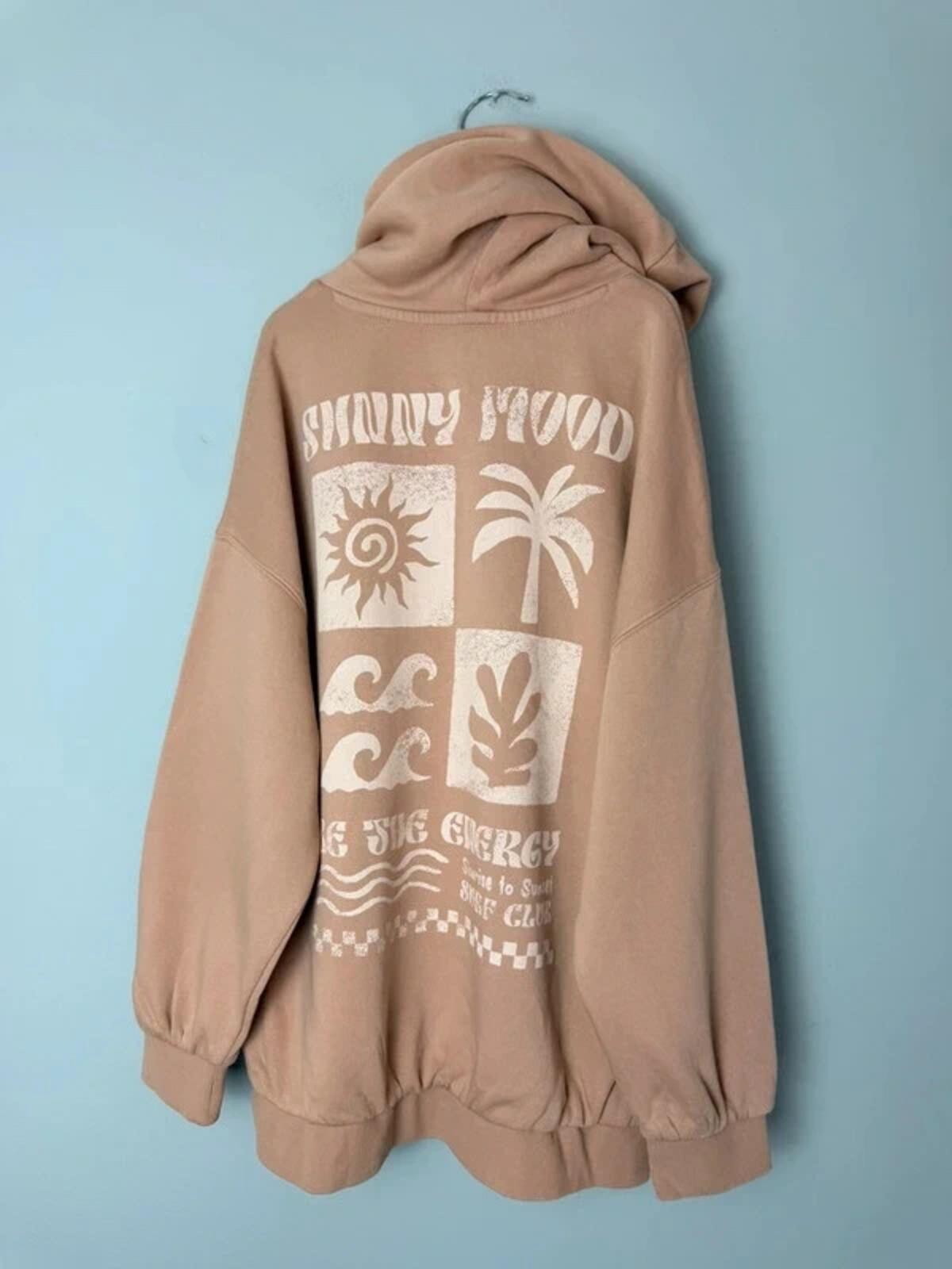 NEW Ex M&S Surf Club Beige Sand Hoodie Jumper Girls Boys 10 - 11 Years - Discounted high street clothing for children, ladies and men including everyday wear and seasonal styles. UK online
