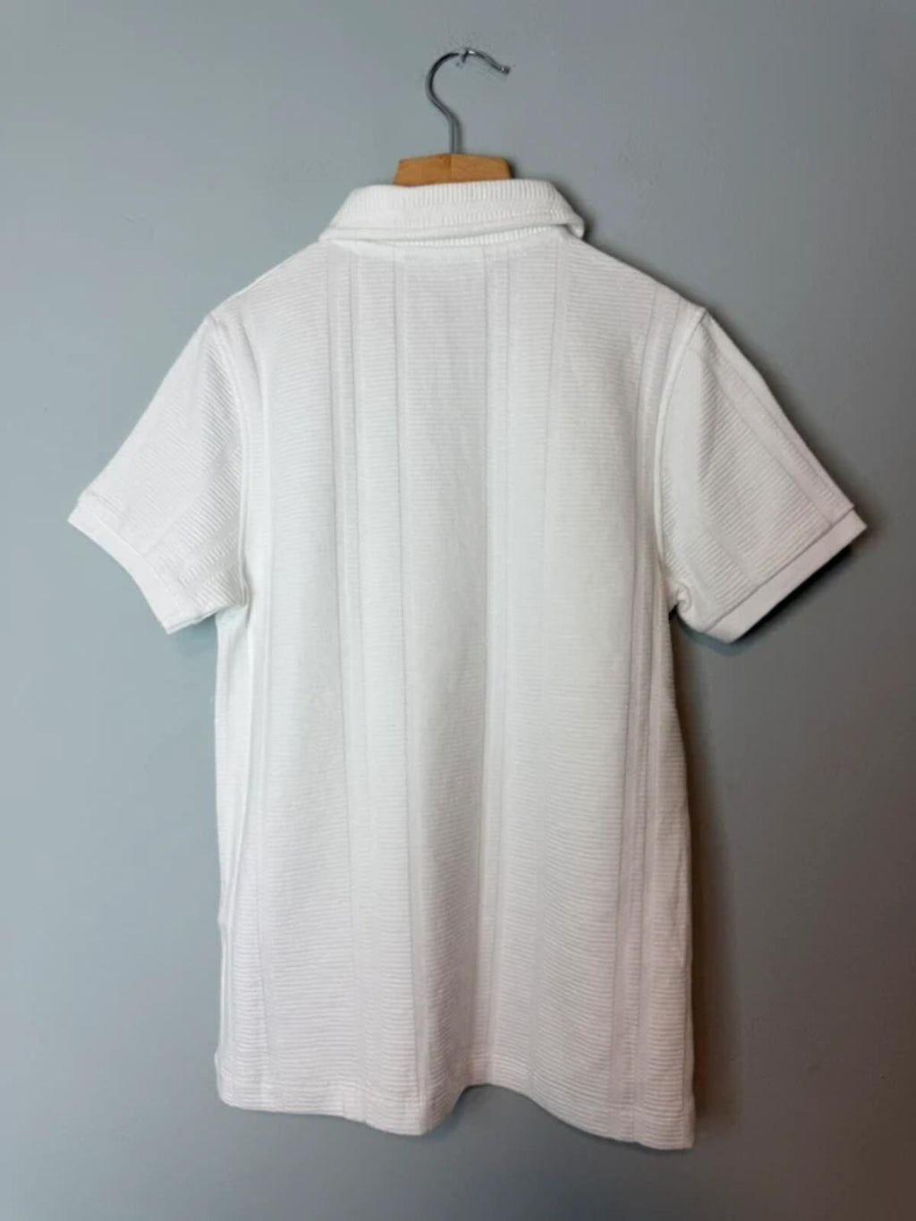 NEW Ex M&S White 100% Cotton Quarter Zip Top - Boys 8 - 9 Years - Discounted high street clothing for children, ladies and men including everyday wear and seasonal styles. UK online