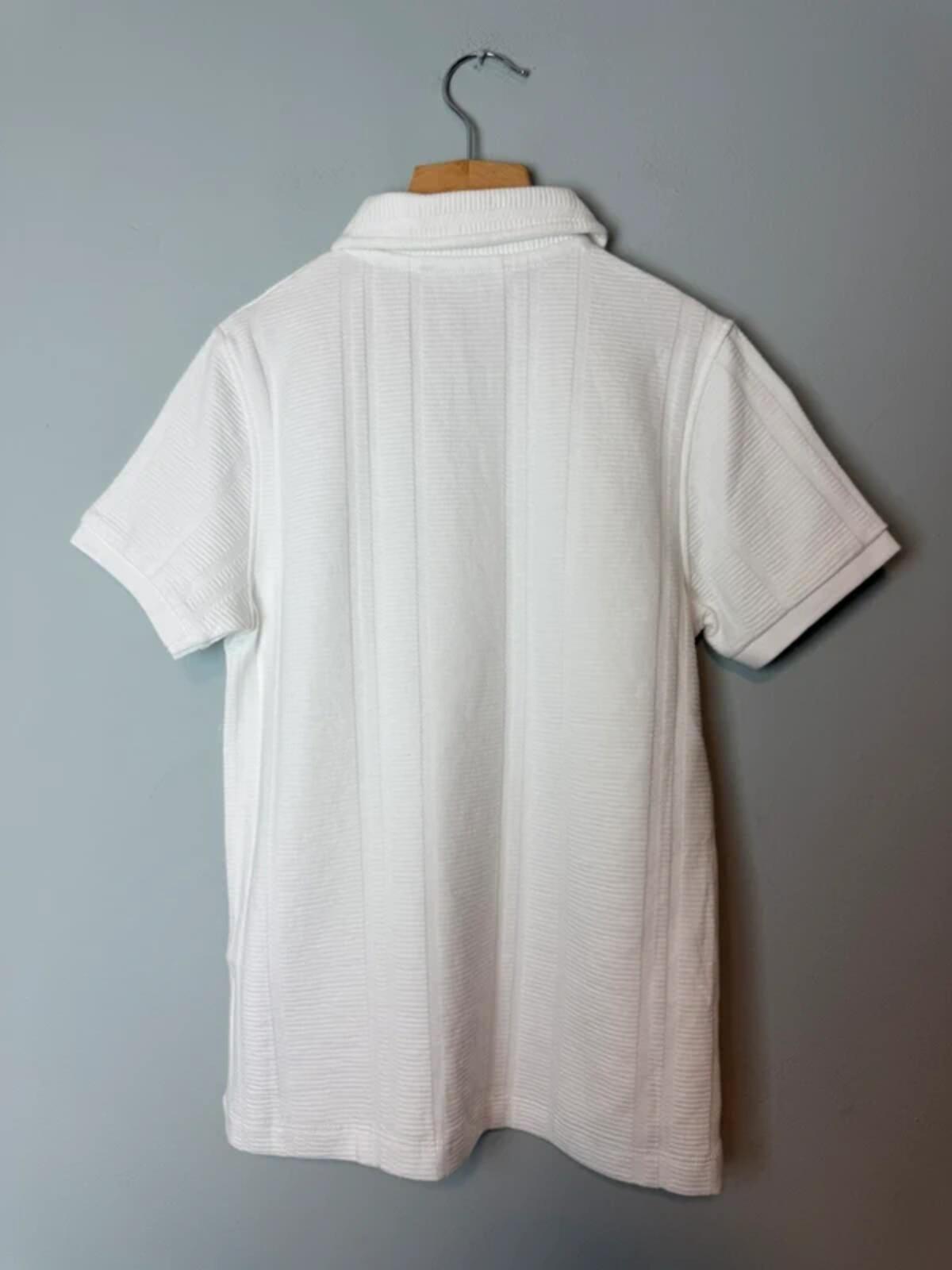 NEW Ex M&S White 100% Cotton Quarter Zip Top - Boys 8 - 9 Years - Discounted high street clothing for children, ladies and men including everyday wear and seasonal styles. UK online