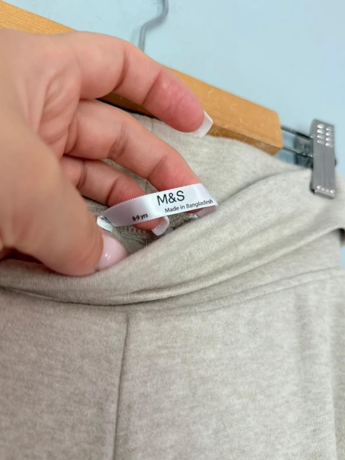 NEW Ex M&S Wide Leg Beige Jogging Bottoms - Girls 8 - 9 Years - Discounted high street clothing for children, ladies and men including everyday wear and seasonal styles. UK online