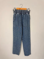 NEW Ex Next Blue Ruffle Waist Straight Leg Denim Jeans - Girls 9 Years - Discounted high street clothing for children, ladies and men including everyday wear and seasonal styles. UK online