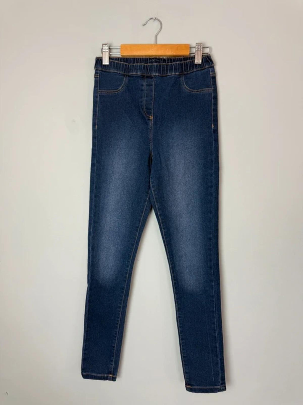 NEW Ex Next Dark Blue Skinny Jeggings - Girls 11 Years - Discounted high street clothing for children, ladies and men including everyday wear and seasonal styles. UK online