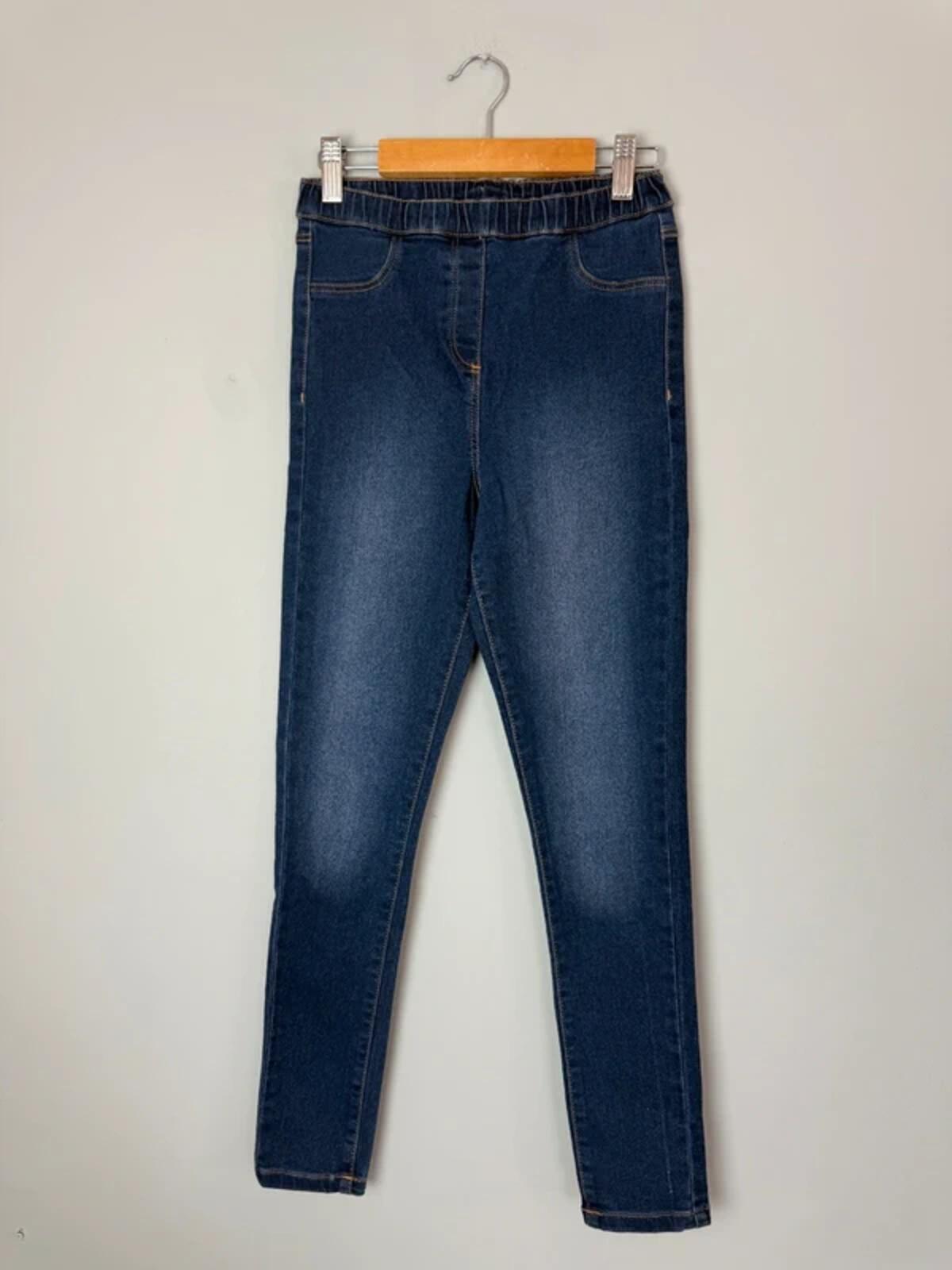 NEW Ex Next Dark Blue Skinny Jeggings - Girls 11 Years - Discounted high street clothing for children, ladies and men including everyday wear and seasonal styles. UK online