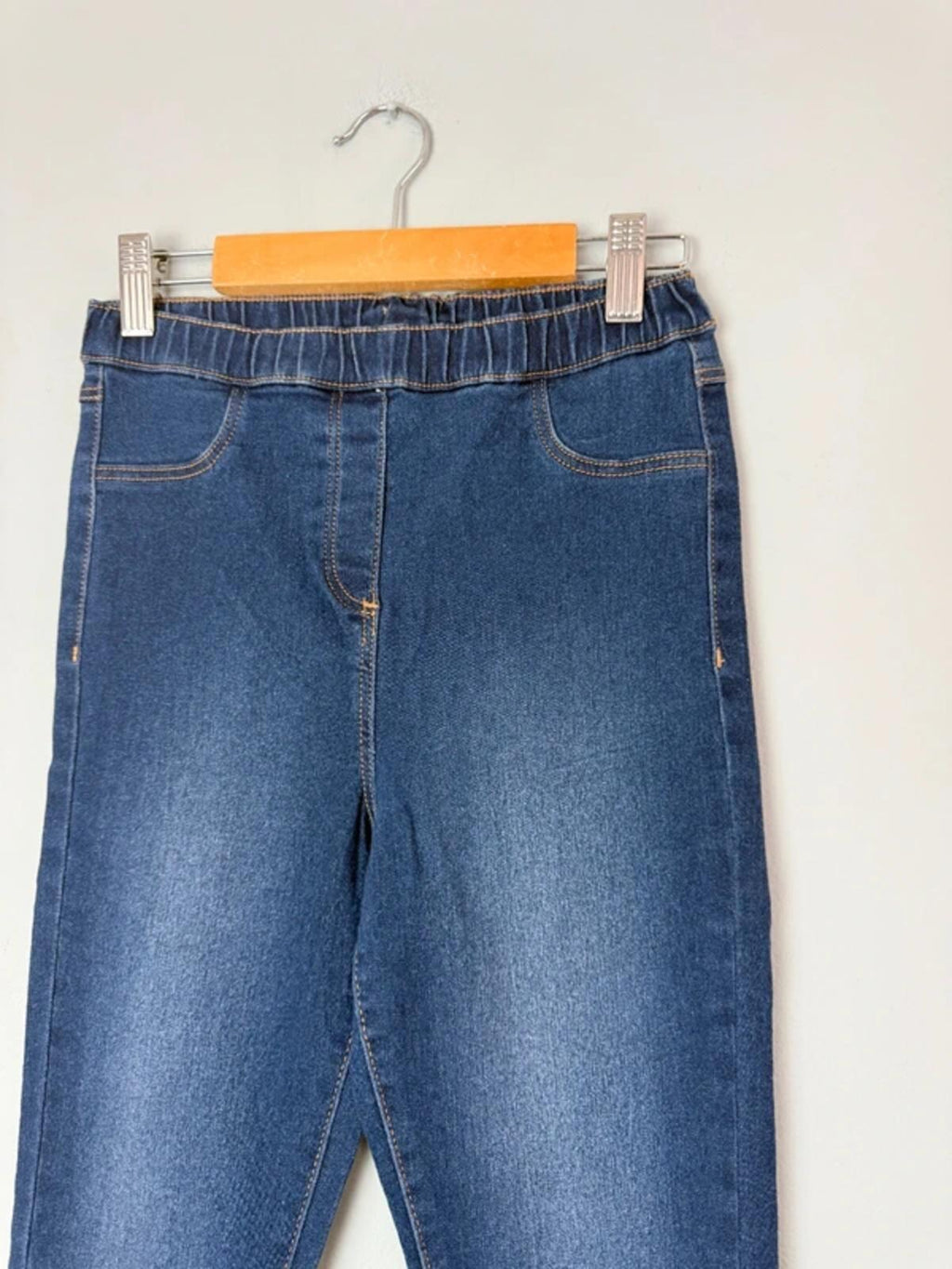 NEW Ex Next Dark Blue Skinny Jeggings - Girls 11 Years - Discounted high street clothing for children, ladies and men including everyday wear and seasonal styles. UK online