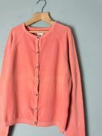 NEW Ex Next Faded Orange Coral Fine Knit Cardigan - Girls 11 Years - Discounted high street clothing for children, ladies and men including everyday wear and seasonal styles. UK online